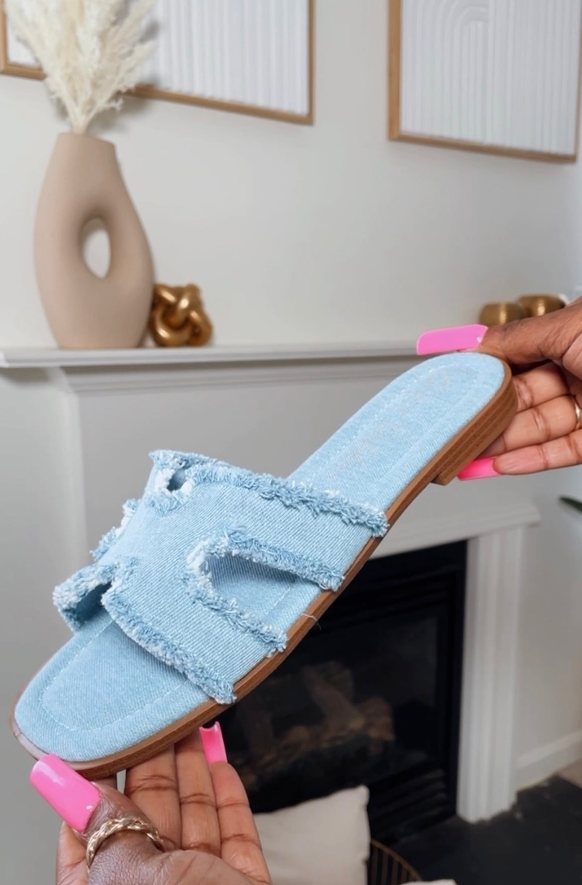 HOT GIRL DENIM SANDALS