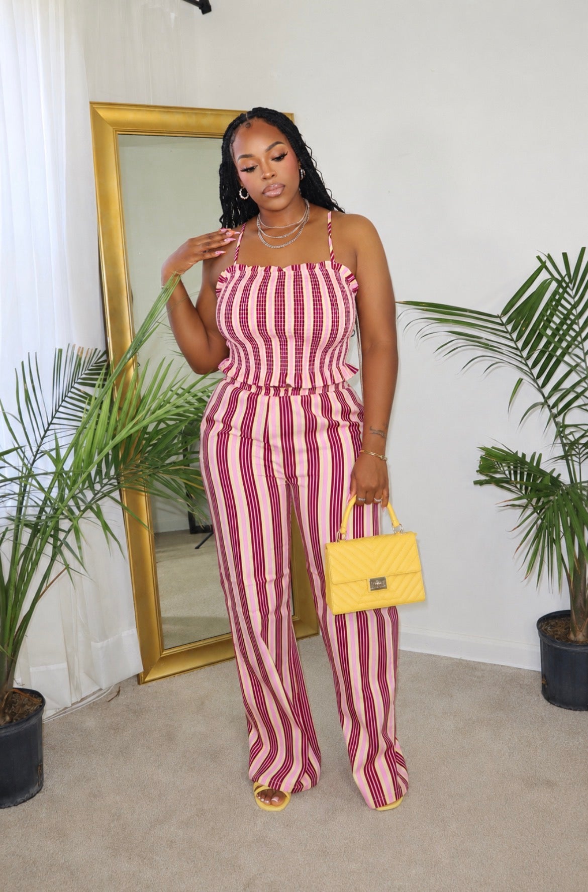 Candy Stripes Pant Set