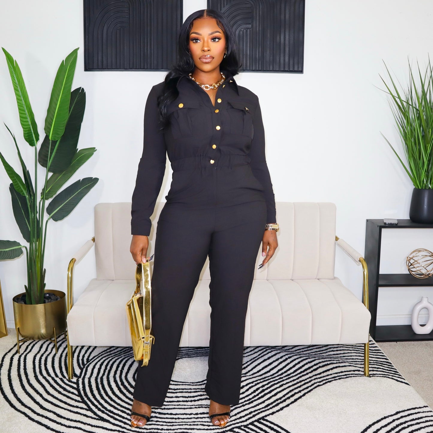 Next Level Jumpsuit- Black