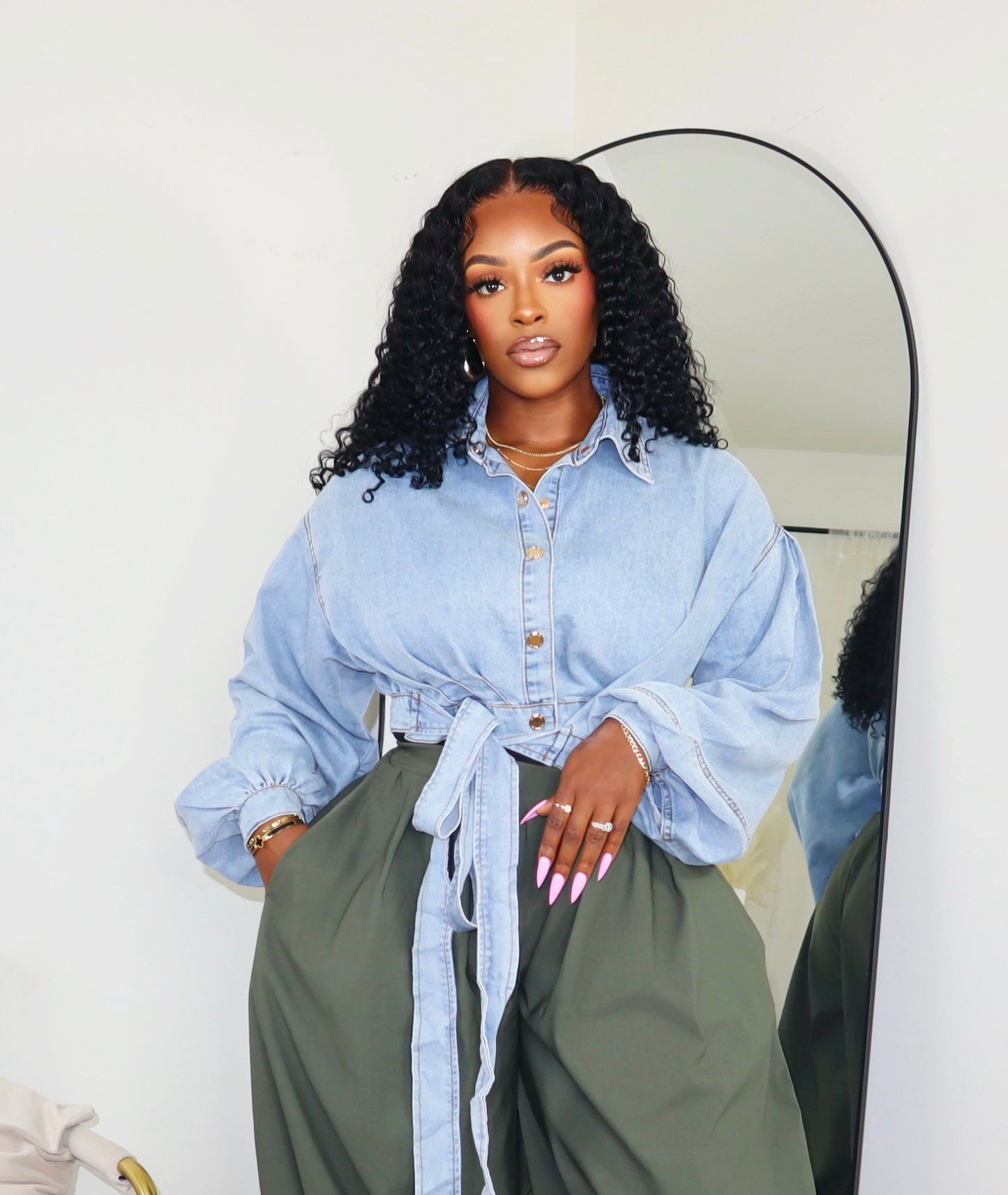 Tailored Touch Denim Top