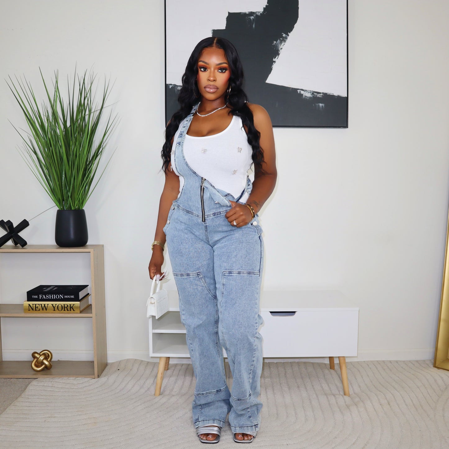 About Time Denim Jumpsuit