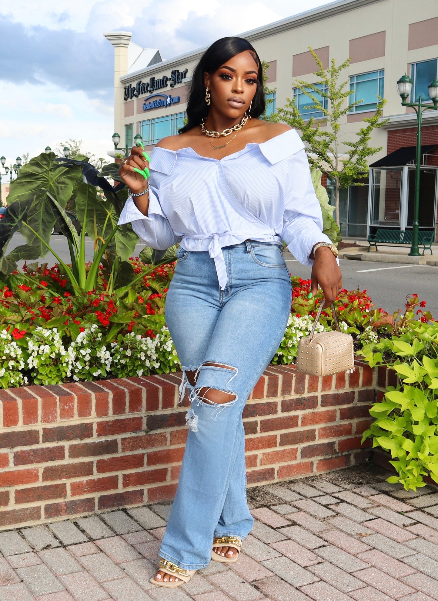 Cold Shoulder Top